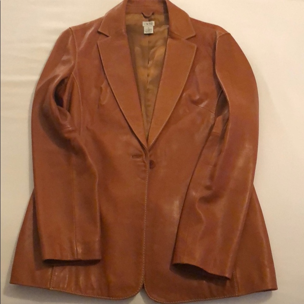 Authentic 100% Leather blazer AND pants